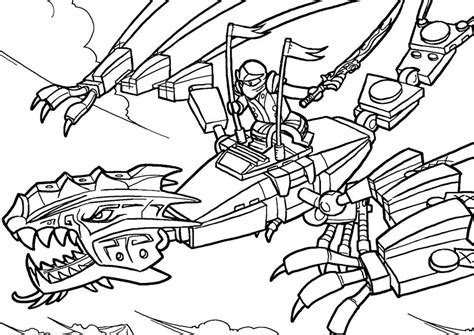 Printable Lego Ninjago Coloring Pages Dragon - LorenaropFerrell