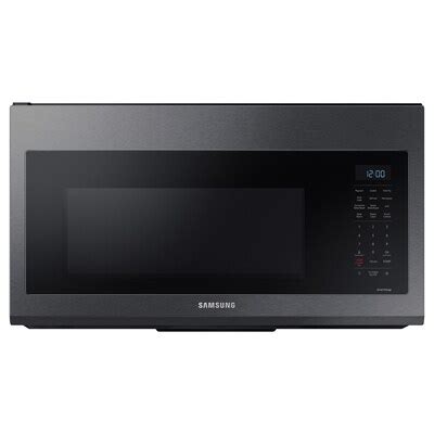 Samsung Black stainless steel Over-the-Range Microwaves at Lowes.com