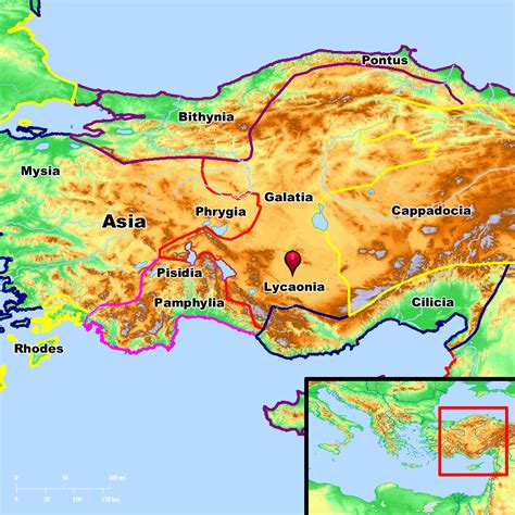 Bible Map: Lycaonia