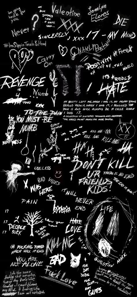 Download XXXTentacion’s scrawled artwork for ‘17’ (album) Wallpaper ...