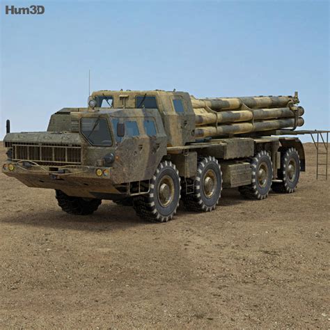 BM-30 Smerch 3D model - Hum3D