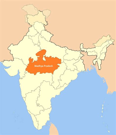 Location Map Of Madhya Pradesh Mapsof Net 2460 | The Best Porn Website