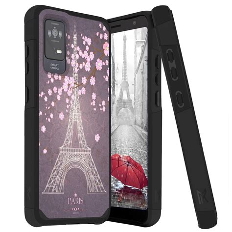 TJS for TCL ION X / ION V Phone Case, Magnetic Support Dual Layer Drop ...