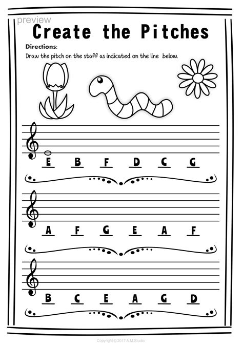 Free Music Note Naming Worksheets