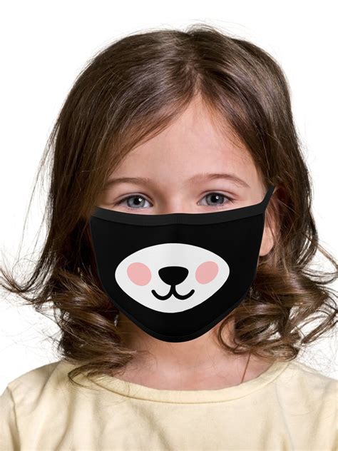 Awkward Styles - Panda Face Mask Children Face Mask Kids Reusable Face ...