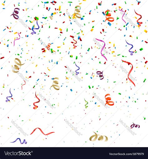 Confetti birthday background Royalty Free Vector Image