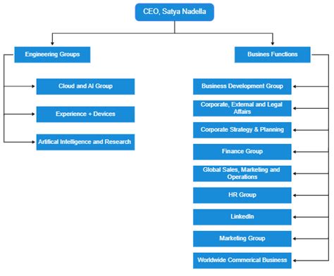 Microsoft Organizational Chart Template