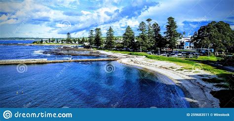 Aerial View of the Lake Illawarra Stock Image - Image of coast, aerial ...