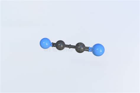 Cyanogen Molecular Structure Isolated on White Stock Illustration ...