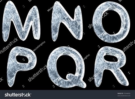 3d Image Icy Font Collection Stock Illustration 70348456 | Shutterstock