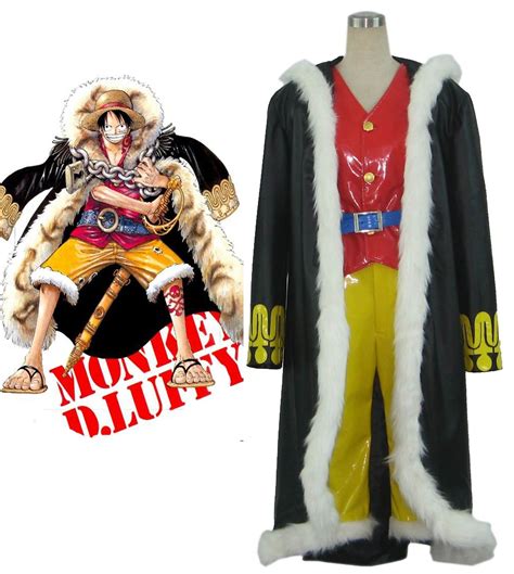 One Piece Monkey·D·Luffy The New World Captain Cosplay Costume | Naruto ...