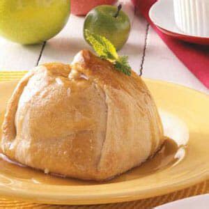 Apple Dumplings with Caramel Sauce Recipe | Taste of Home