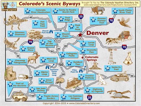 Colorado Map Tourist Attractions - ToursMaps.com