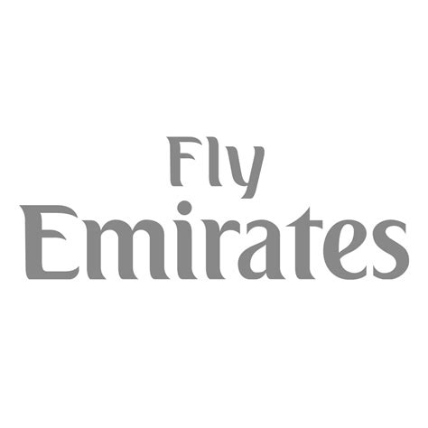 Fly Emirates Logo Black and White – Brands Logos