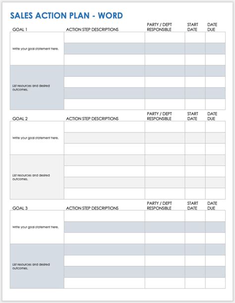 Free Microsoft Word Action Plan Templates | Smartsheet