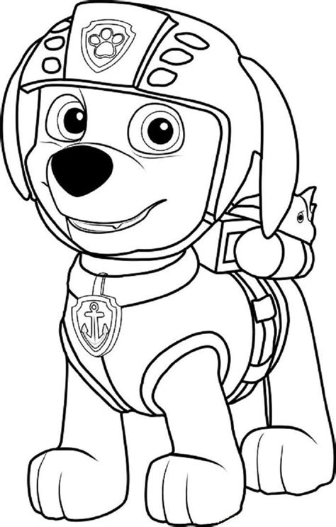 Paw Patrol Coloring Pages Zuma | Paw patrol coloring, Paw patrol ...