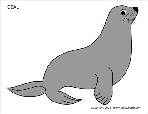 Circus Seal Coloring Page