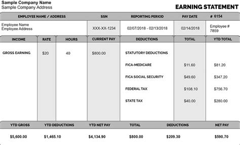 Free Printable Check Stub Generator