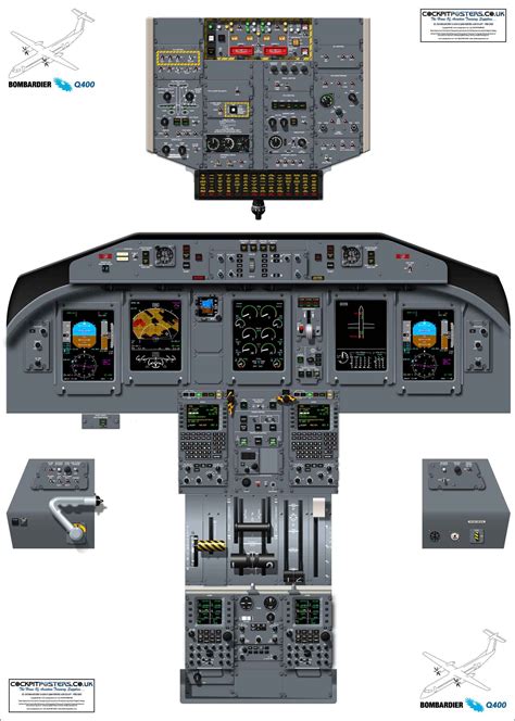 Bombardier Dash 8 Q400 Cockpit Poster - Etsy Canada