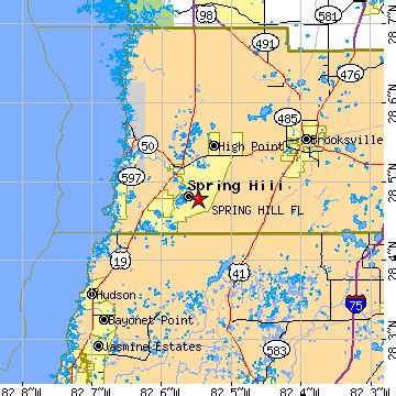 Spring Hill, Florida (FL) ~ population data, races, housing & economy