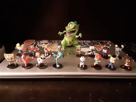 Painted miniatures from Nickelodeon Splat Attack!. I did these a couple ...