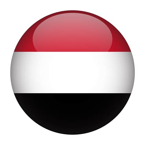 Yemen 3D Rounded Flag with Transparent Background 15272065 PNG