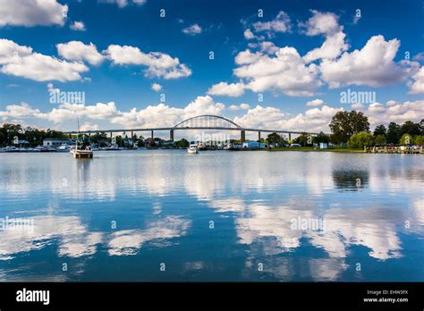 The Chesapeake City Bridge over the Chesapeake and Delaware Canal, in ...