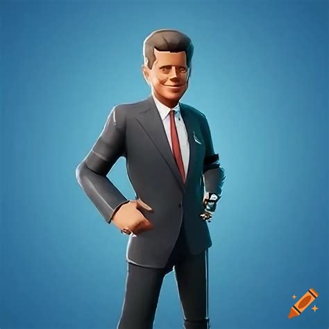 John f kennedy in the fortnite item shop on Craiyon