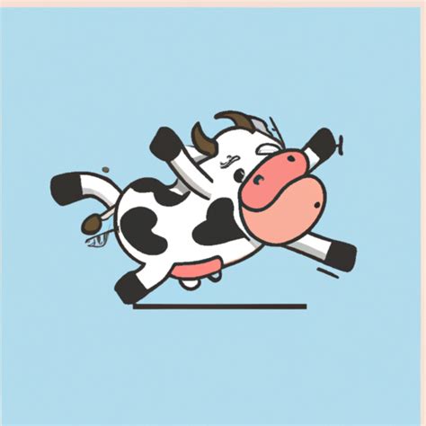 brief-stork225: A happy jumping Cow