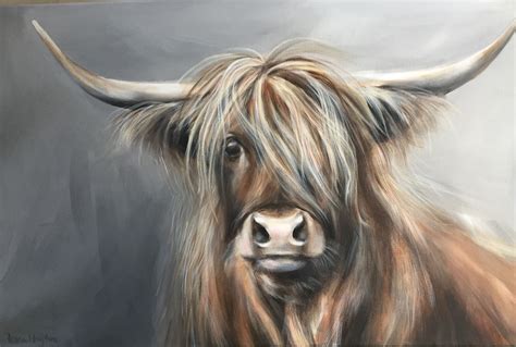 Almost washed my hair! Neil Young | Highland cow painting, Highland cow ...