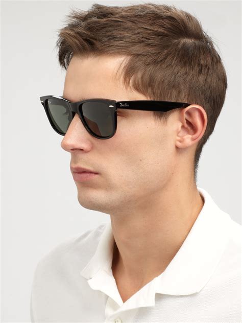 Ray-Ban Classic Wayfarer Sunglasses in Black for Men - Lyst