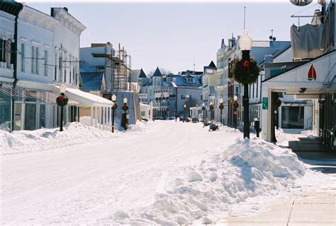 Downtown Winter Day Mackinac Island | Beautiful sunny winter… | Flickr