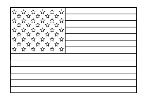 american flag to color 50 stars - Clip Art Library