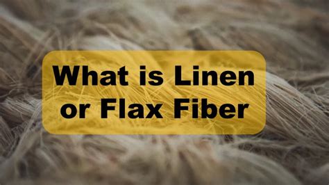 What is Linen or Flax Fiber? - Textiles Bar