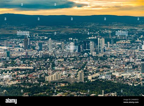 view to skyline of Frankfurt Stock Photo - Alamy