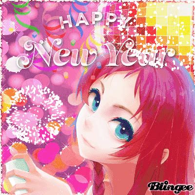 Happy New Year ANIME Girl Picture #136221340 | Blingee.com