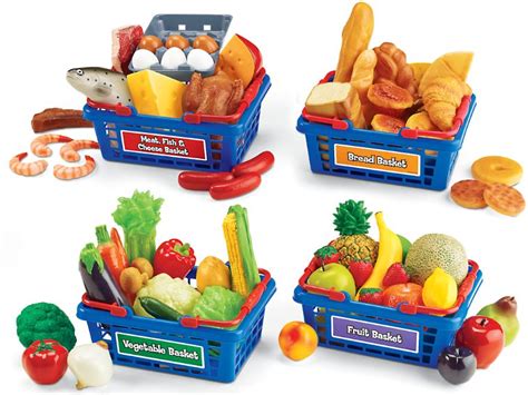 Let’s Go Shopping Food Baskets - Complete Set at Lakeshore Learning ...