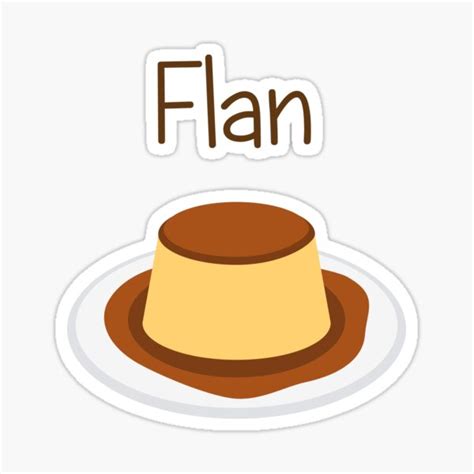 Flan Stickers | Redbubble