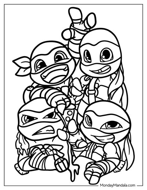 30 Ninja Turtles Coloring Pages (Free PDF Printables)