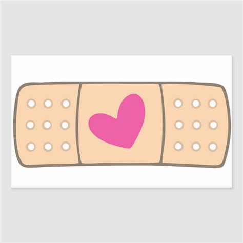 Heart Bandaid sticker | Zazzle | Bandaid sticker, Band aid, Cartoons band