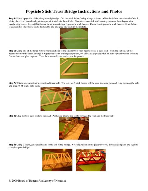 Popsicle Stick Bridge Instructions | Popsicle Stick Truss Bridge ...