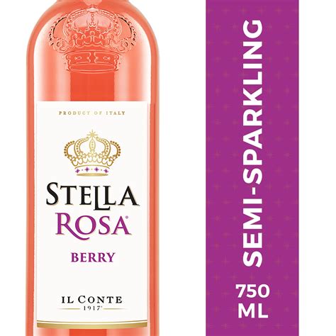 Stella Rosa Stella Berry Flavored Wine Italy, 750 ml Bottle, ABV 5.50% ...