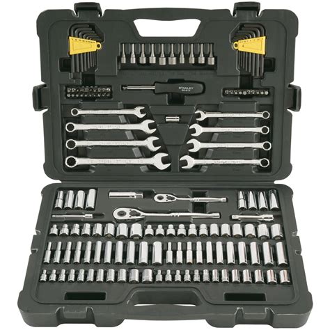 STANLEY 145-Piece Automotive Mechanics Tool Set, Heavy Duty SAE ...