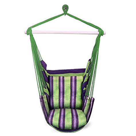 Sorbus Hanging Rope Hammock Chair Swing Seat for Any Indoor or Outdoor ...