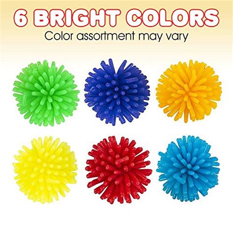 ArtCreativity Spiky Hedge Balls for Kids, Bulk Pack of 24, Soft Sensory ...