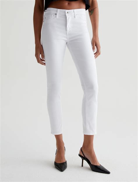 Womens Prima Crop White - WHITE – AG Jeans