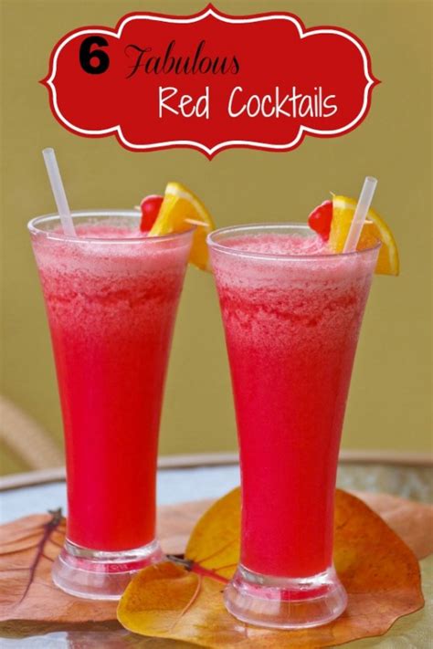 Red Cocktails and Drinks - My Favorites from The Gardening Cook