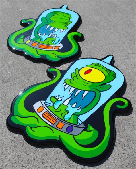 Kang And Kodos Wall Art | Hand painted wall art, Resin wall art, Dragon ...