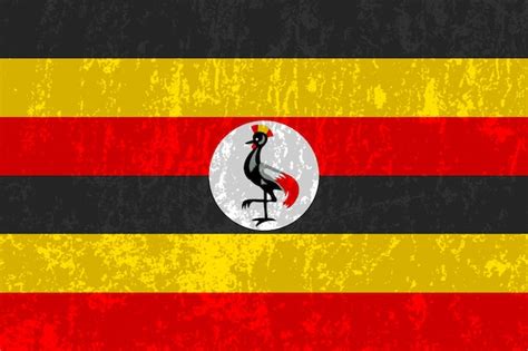 Premium Vector | Uganda flag official colors and proportion vector ...