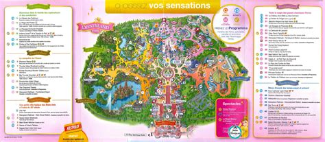 Eurodisney map - Disneyland Paris park map (Île-de-France - France)